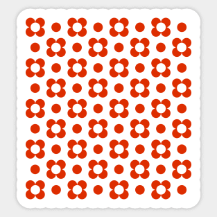 Retro Flower Pattern Sticker